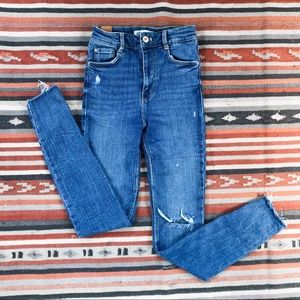 Zara denim skinny jeans